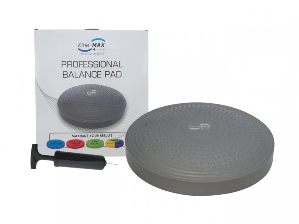 KINE-MAX Professional balance pad - stříbrná