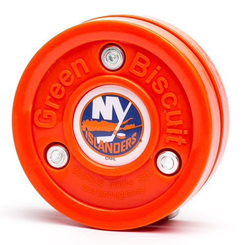Treninkový puk Green Biscuit NHL - NY Islanders
