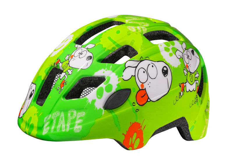 Dětská cyklistická helma Etape Kitty 2.0 zelená vel. 48-52 cm