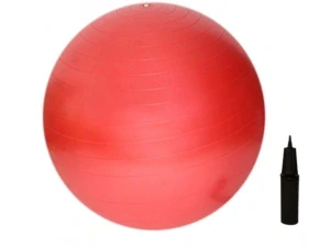 Gymnastický míč Gymball ⌀ 65cm červený+ hustilka ZDARMA