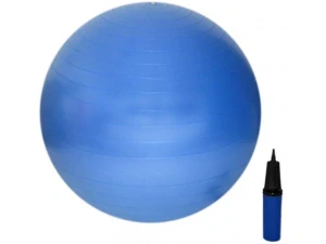 Gymnastický míč Gymball ⌀ 65cm modrý+ hustilka ZDARMA