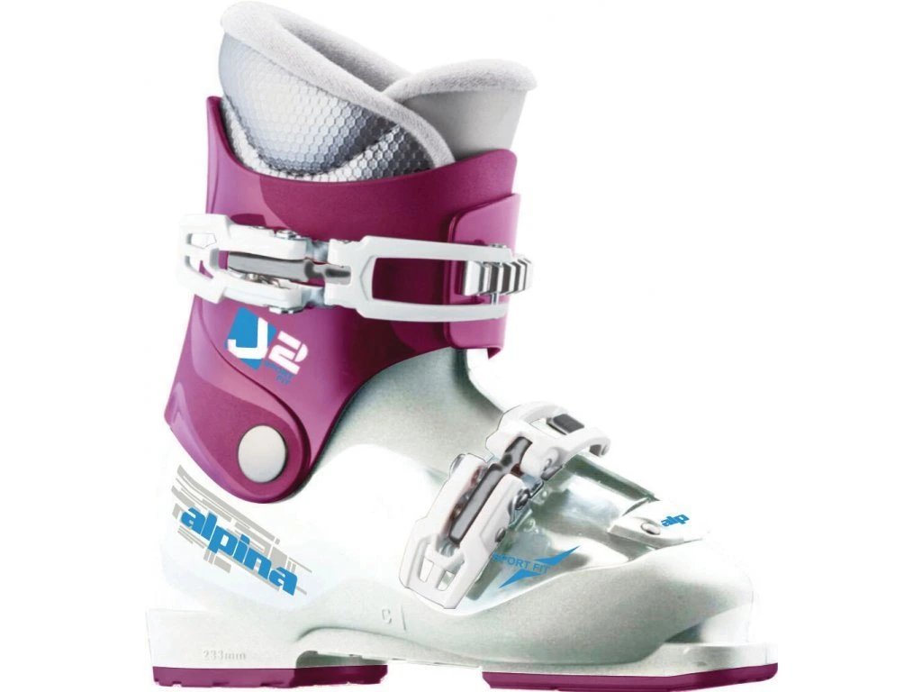Dětké sjezdové boty Alpina J2 - white/violet