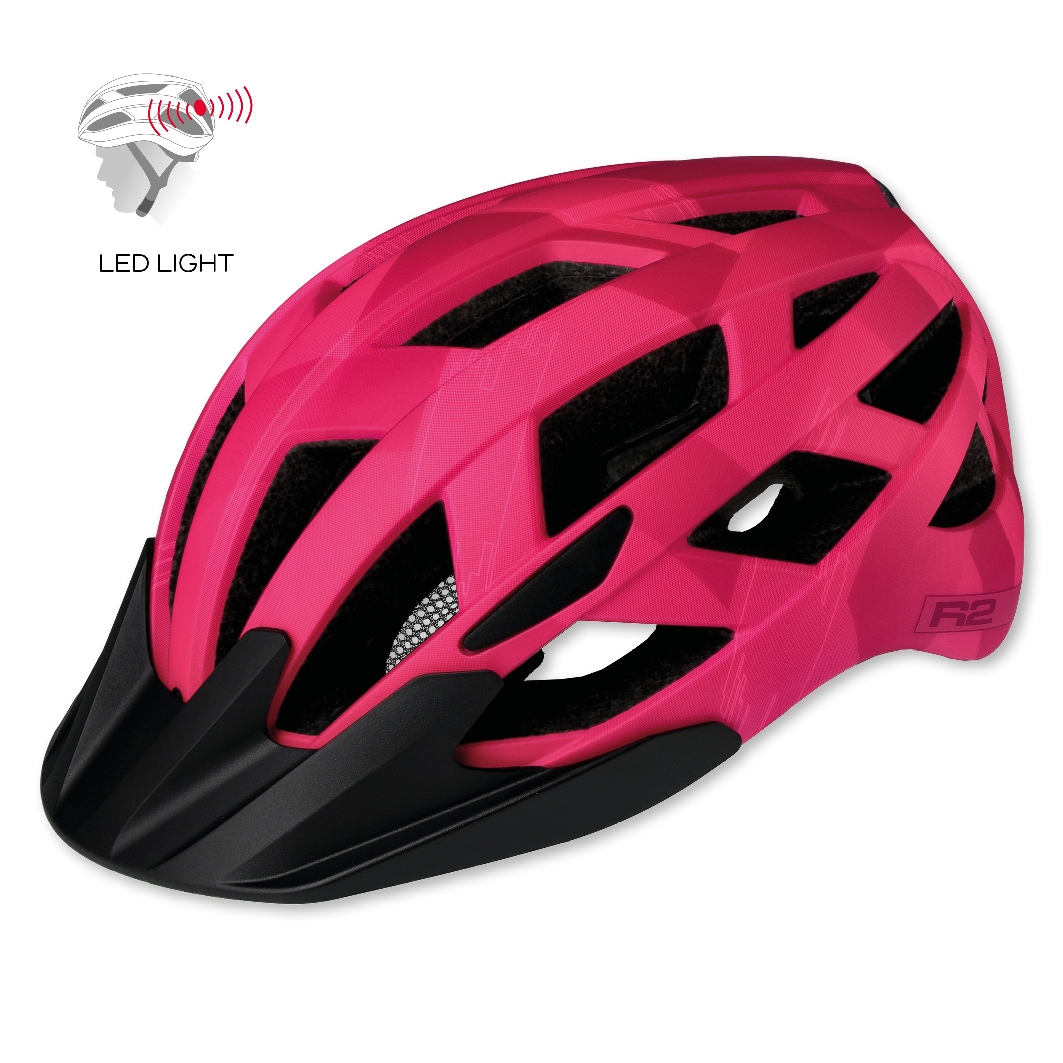 Cyklistická helma R2 LUMEN Jr. - růžová vel. S