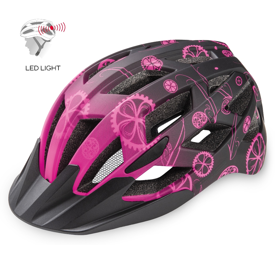 Cyklistická helma R2 LUMEN Jr. - růžová/černá vel. S