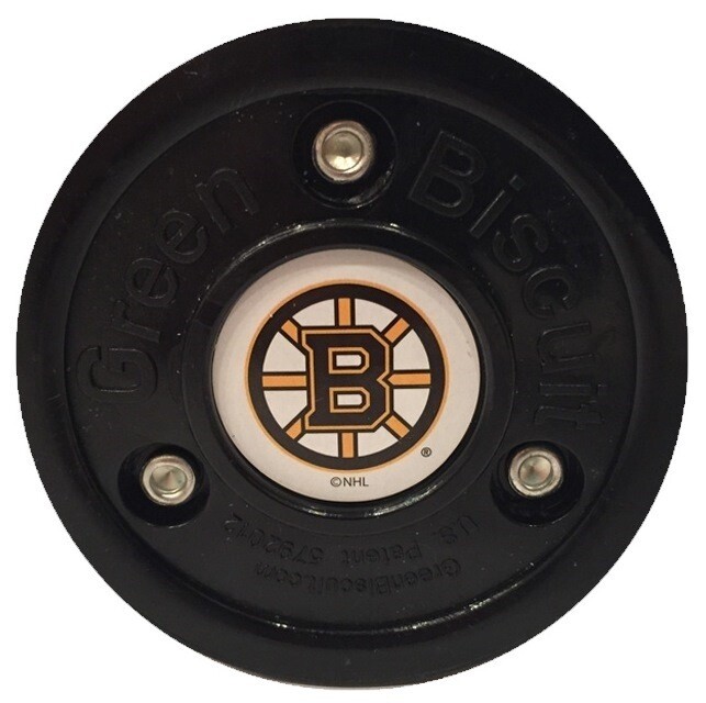 Treninkový puk Green Biscuit NHL - Boston Bruins
