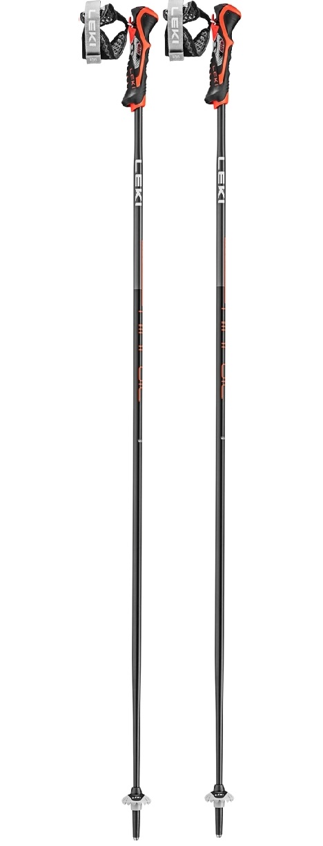 Lyžařské hole LEKI Airfloil 3D - black/bright red