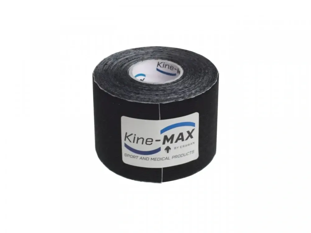 KINE-MAX TAPE SUPER-PRO RAYON - Kinesiologický tejp - černý