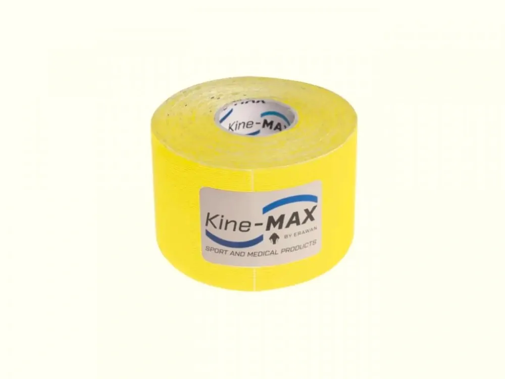 KINE-MAX TAPE SUPER-PRO RAYON - Kinesiologický tejp - žlutý