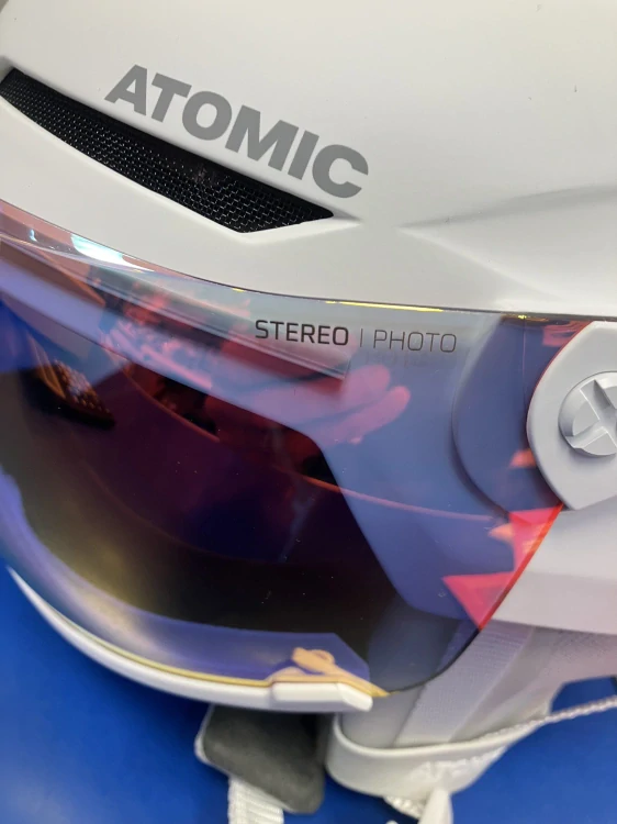Dámská lyžařská helma Atomic Savor Visor photo - white mat.  vel. S