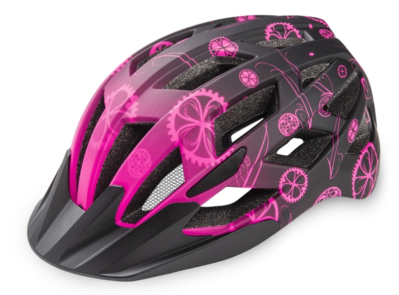Cyklistická helma R2 LUMEN Jr. - růžová/černá vel. S