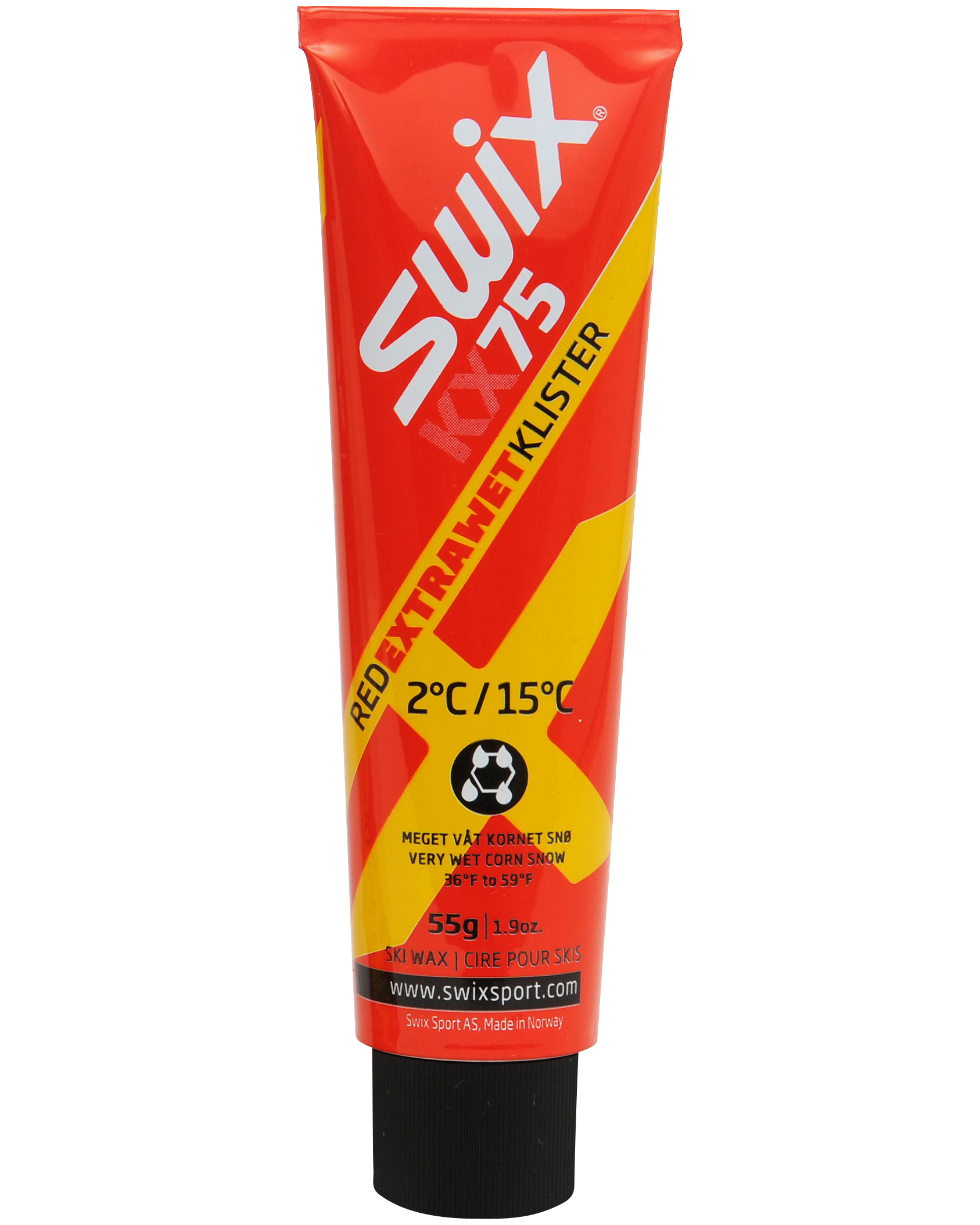 Klister Swix KX75 - červený extra mokrý 