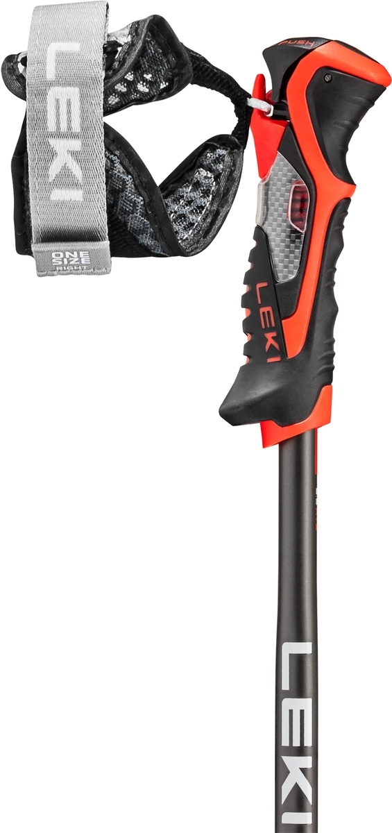 Lyžařské hole LEKI Airfloil 3D - black/bright red - 125 cm