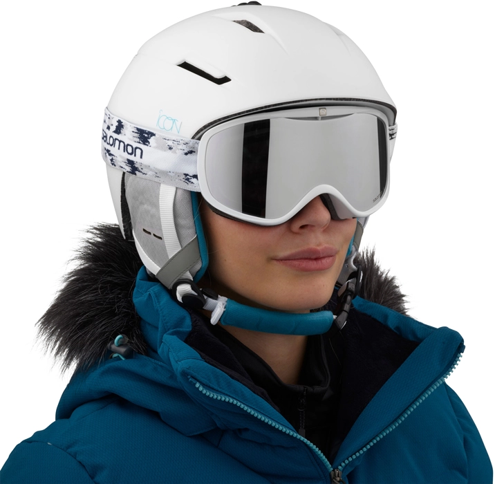 Dámská lyžařská helma Salomon ICON2 M - white