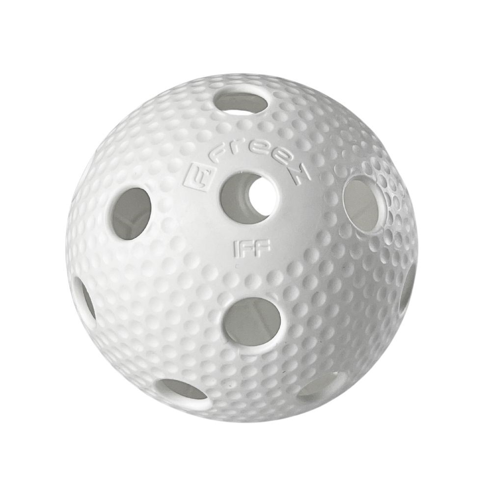 Florbalový míček Freez Prime Ball OFFICIAL II - bílý