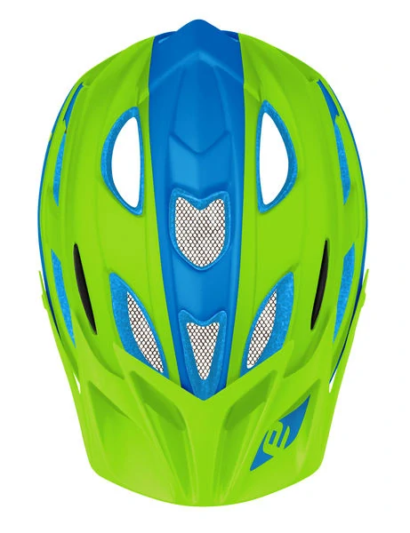 Juniorská cyklistická helma Etape Hero zelená/modrá mat. vel. 55-58 cm