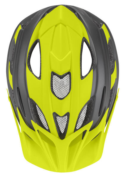 Juniorská cyklistická helma Etape Hero antracit /žlutá fluo mat. vel. 55-58 cm