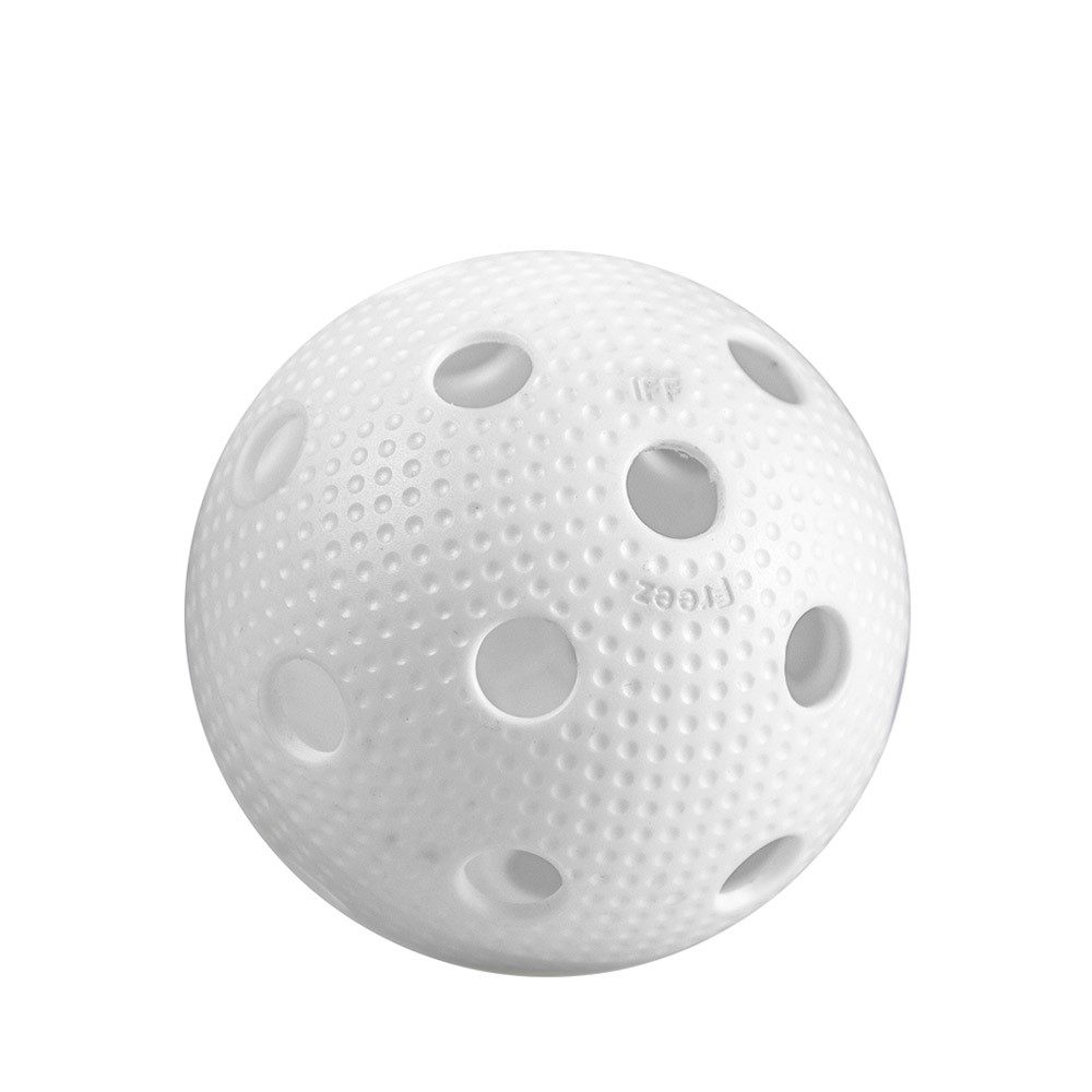 Florbalový míček Freez Prime Ball OFFICIAL II - bílý