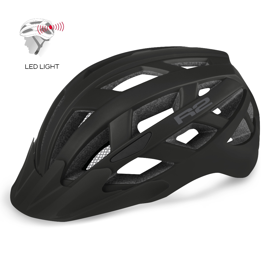 Cyklistická helma R2 LUMEN black - vel. M